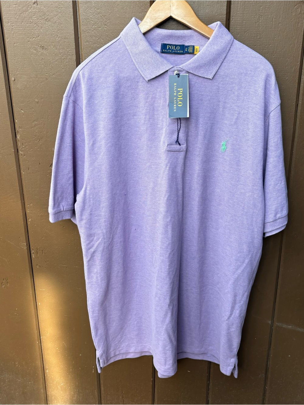 Polo Ralph Lauren Purple Polo Shirt Cotton NWT New with tags LT
